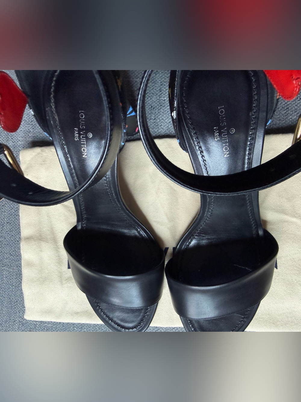 Louis Vuitton monogram multicolor Game On silhouette sandals - Picture 5 of 9